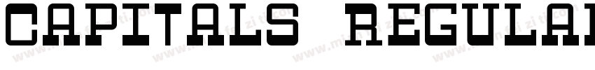 Capitals Regular字体转换